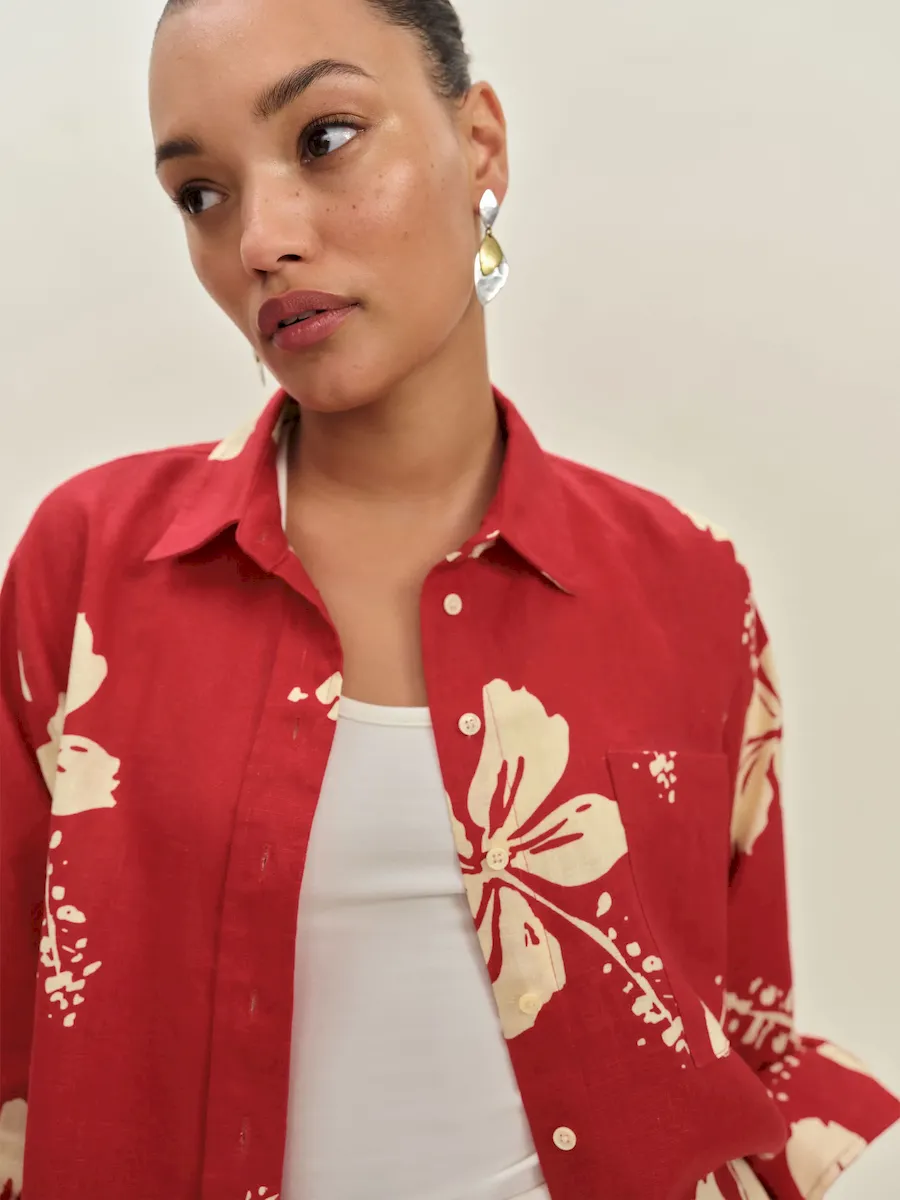 Eli Oversized Linen Shirt - Image 4