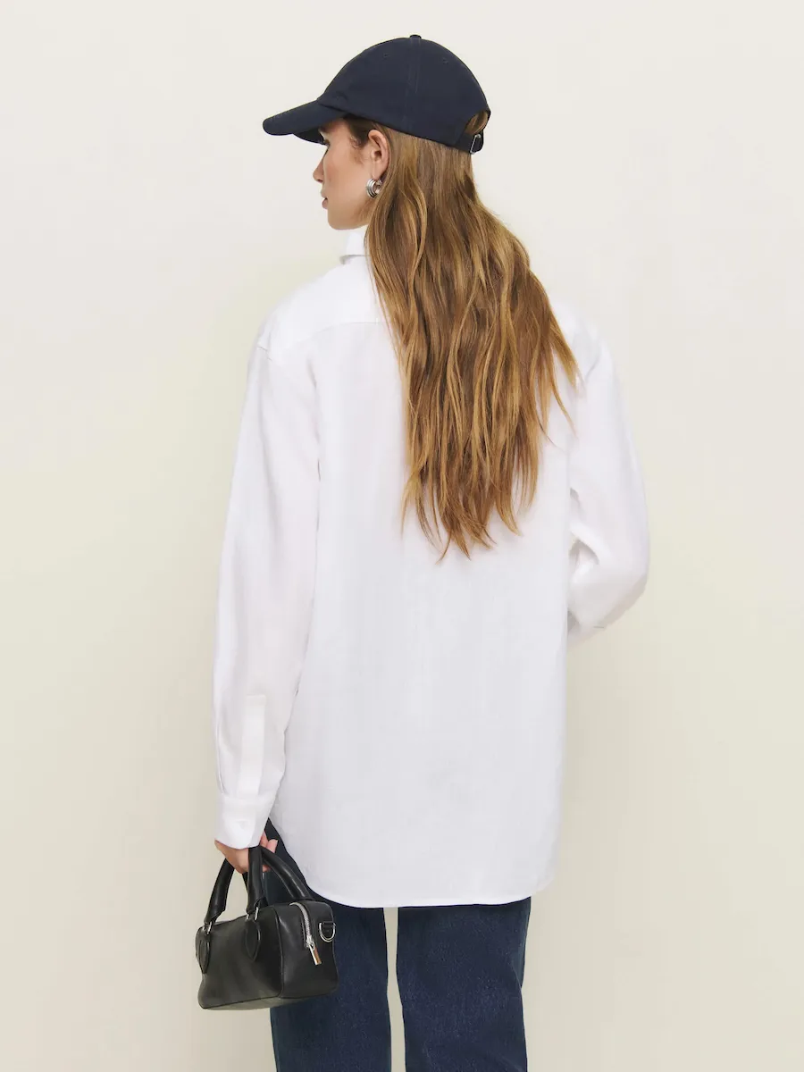 Eli Oversized Linen Shirt - Image 4