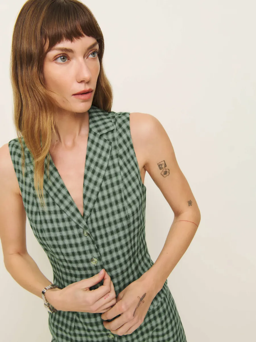 Leila Linen Romper - Image 3