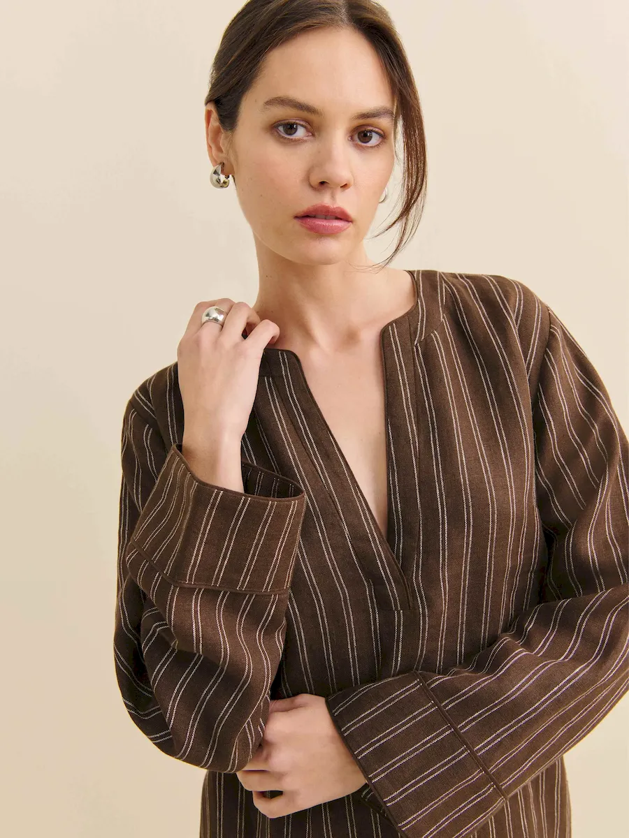 Elmira Linen Dress - Image 2