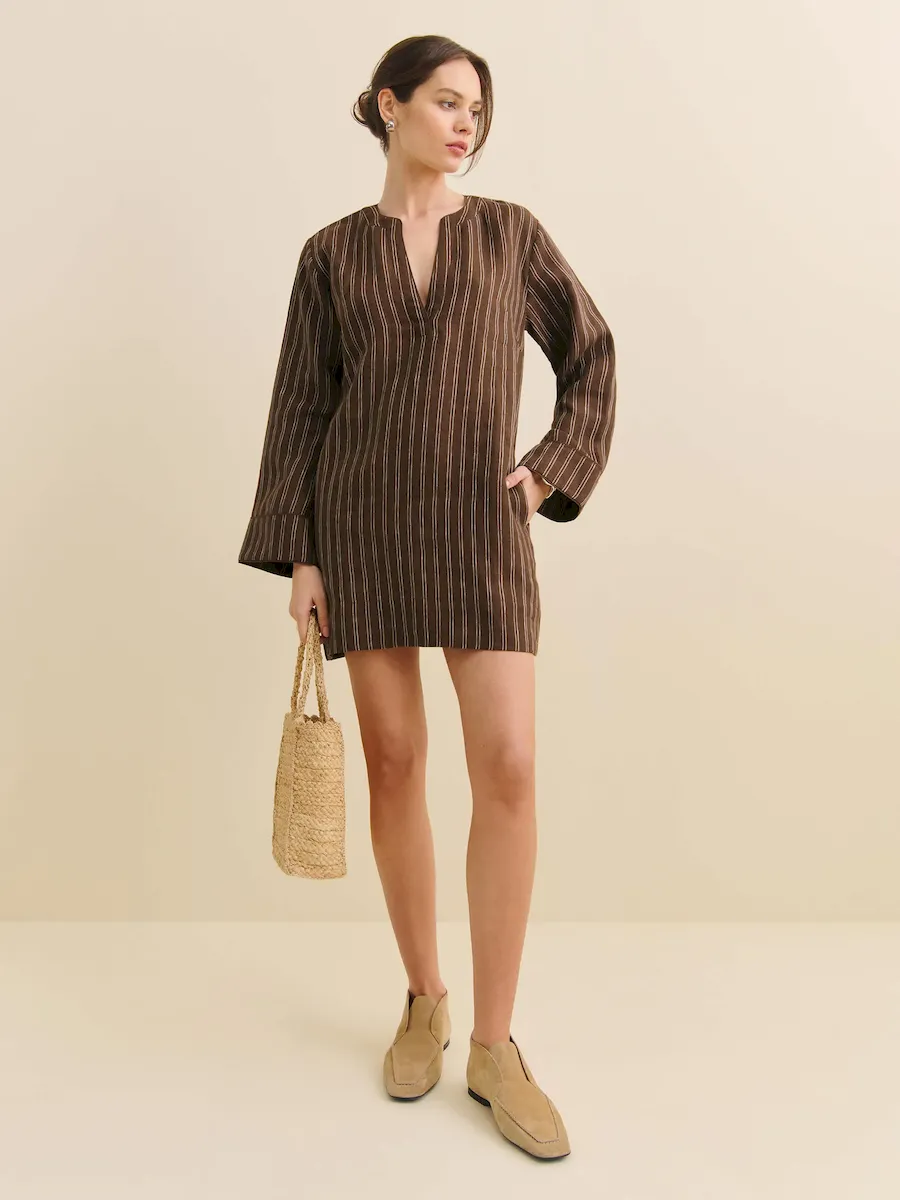 Elmira Linen Dress - Image 4