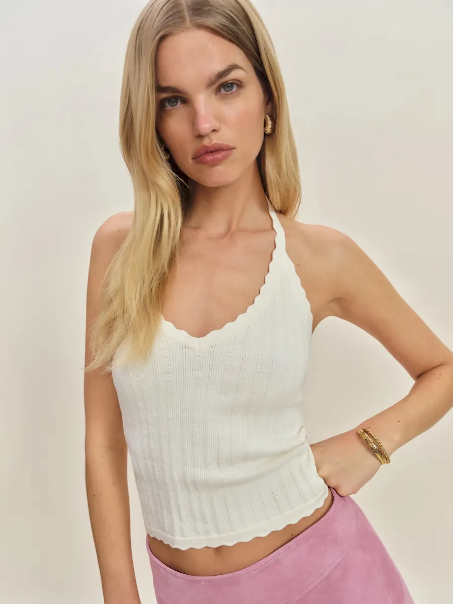 Christina Cotton Sweater Tank - Image 2