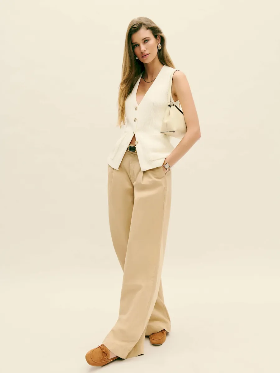 Faye Cotton Sweater Vest - Image 5