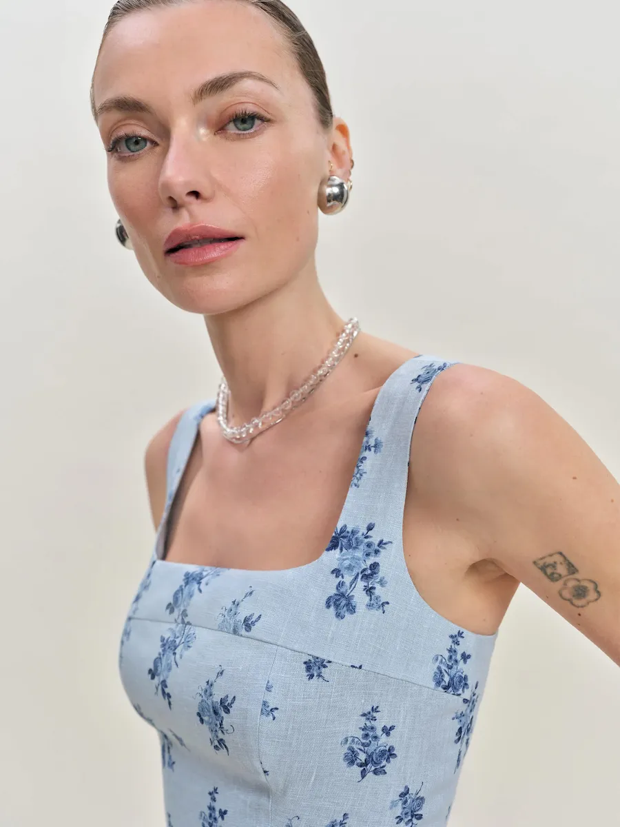 Celosia Linen Dress - Image 3