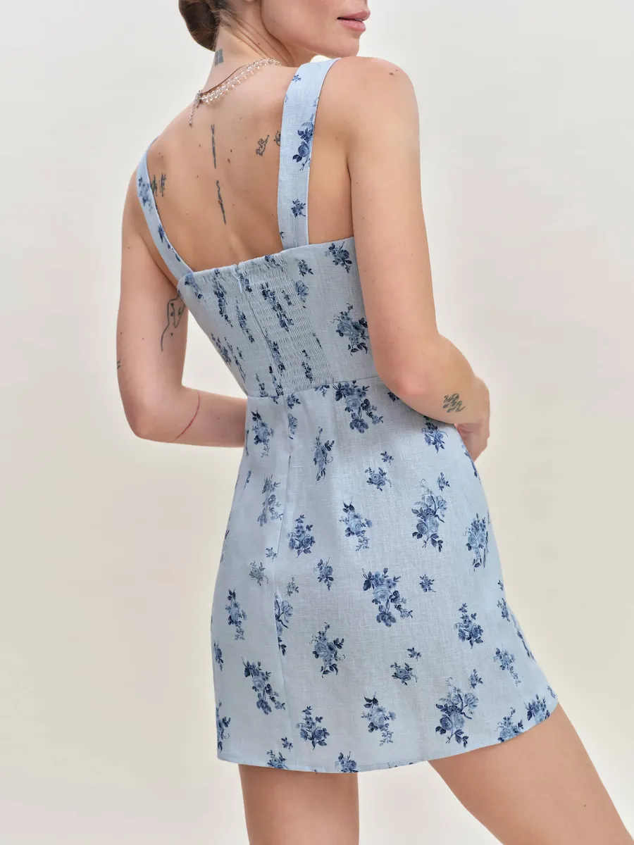 Celosia Linen Dress - Image 4