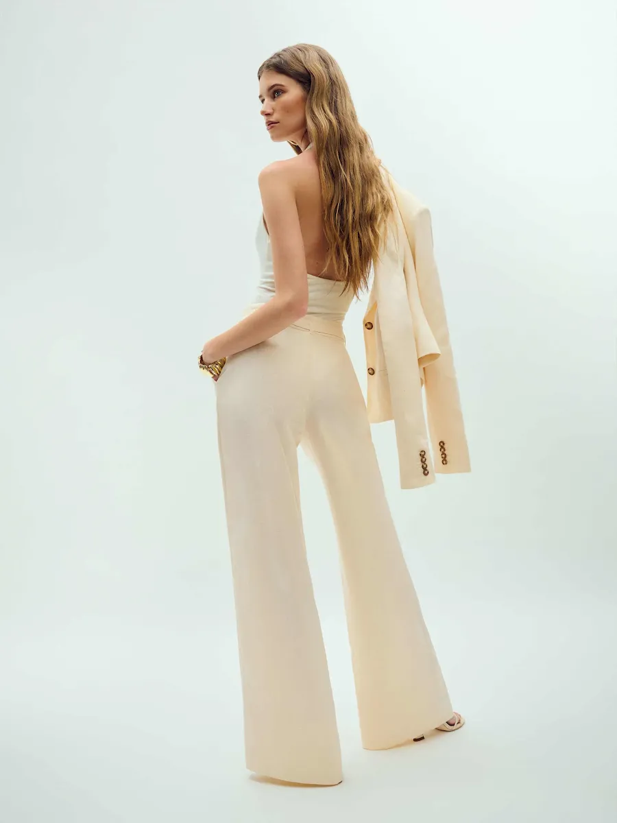 Banks Linen High Rise Wide Leg Pant - Image 3