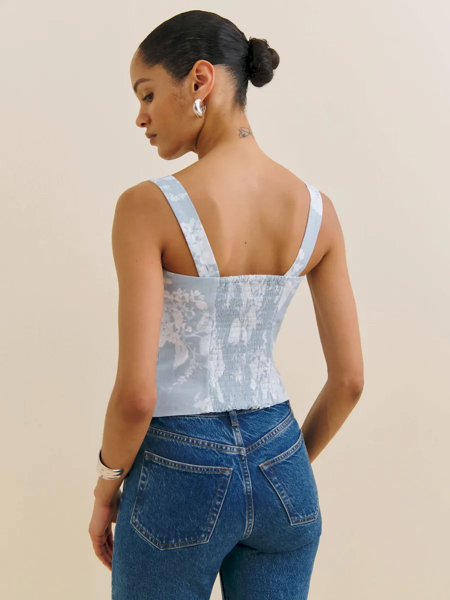 Darci Linen Top - Image 3