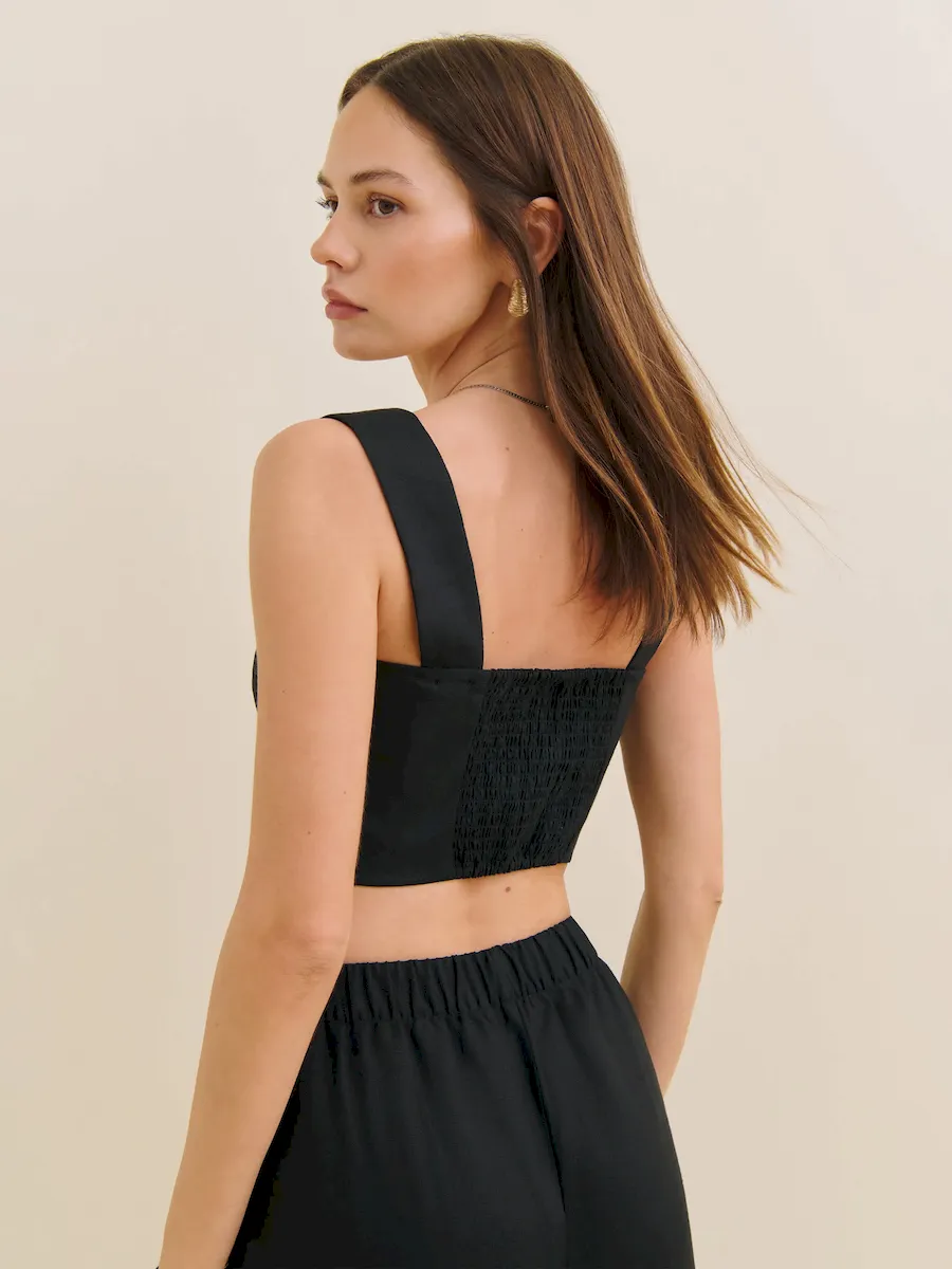 Jasmine Linen Top - Image 3