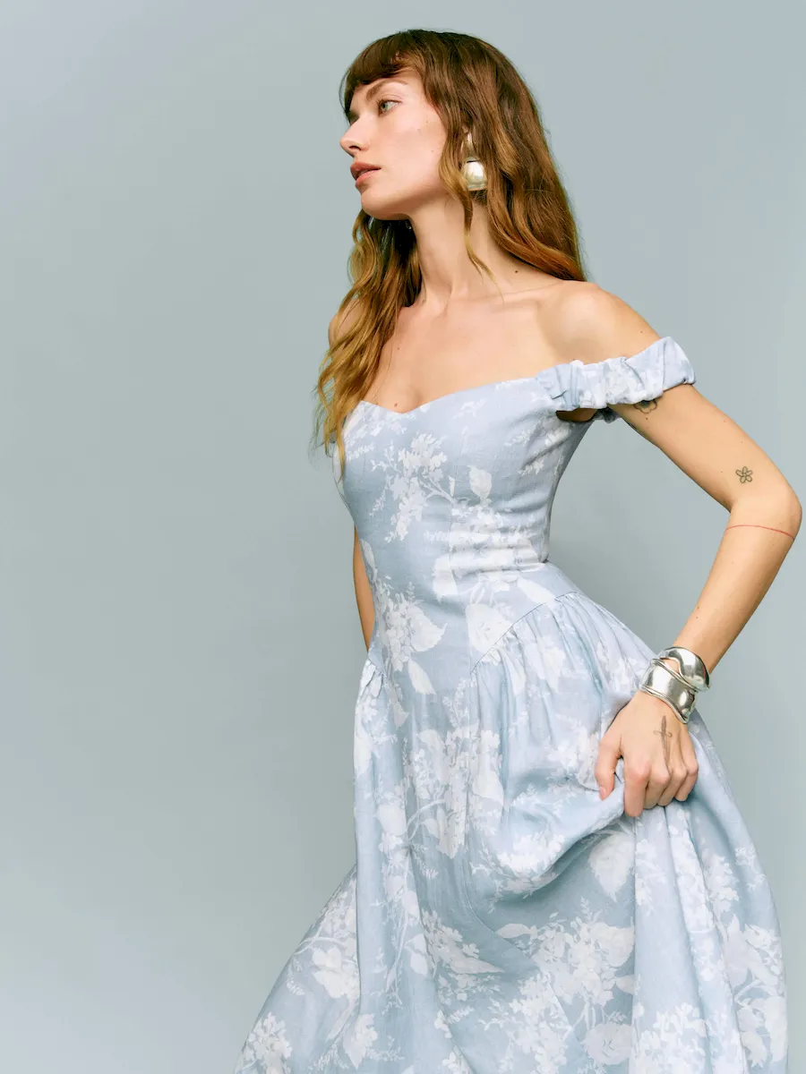 Monet Linen Dress - Image 2