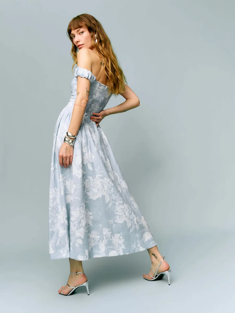 Monet Linen Dress - Image 4