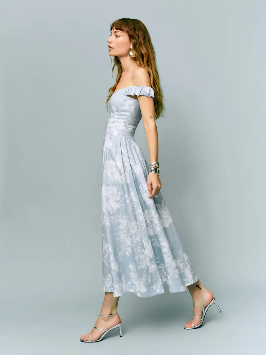 Monet Linen Dress - Image 5
