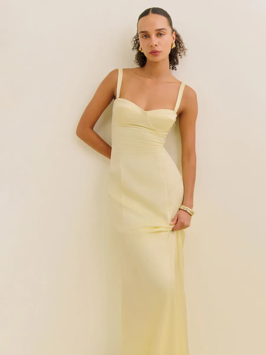 Petites Britney Satin Dress - Image 2