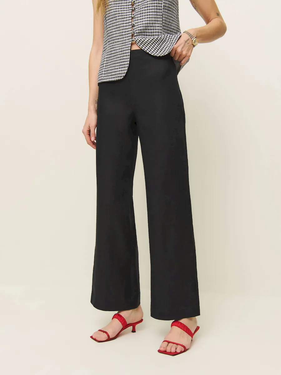 Petites Hallie Linen Pant - Image 2