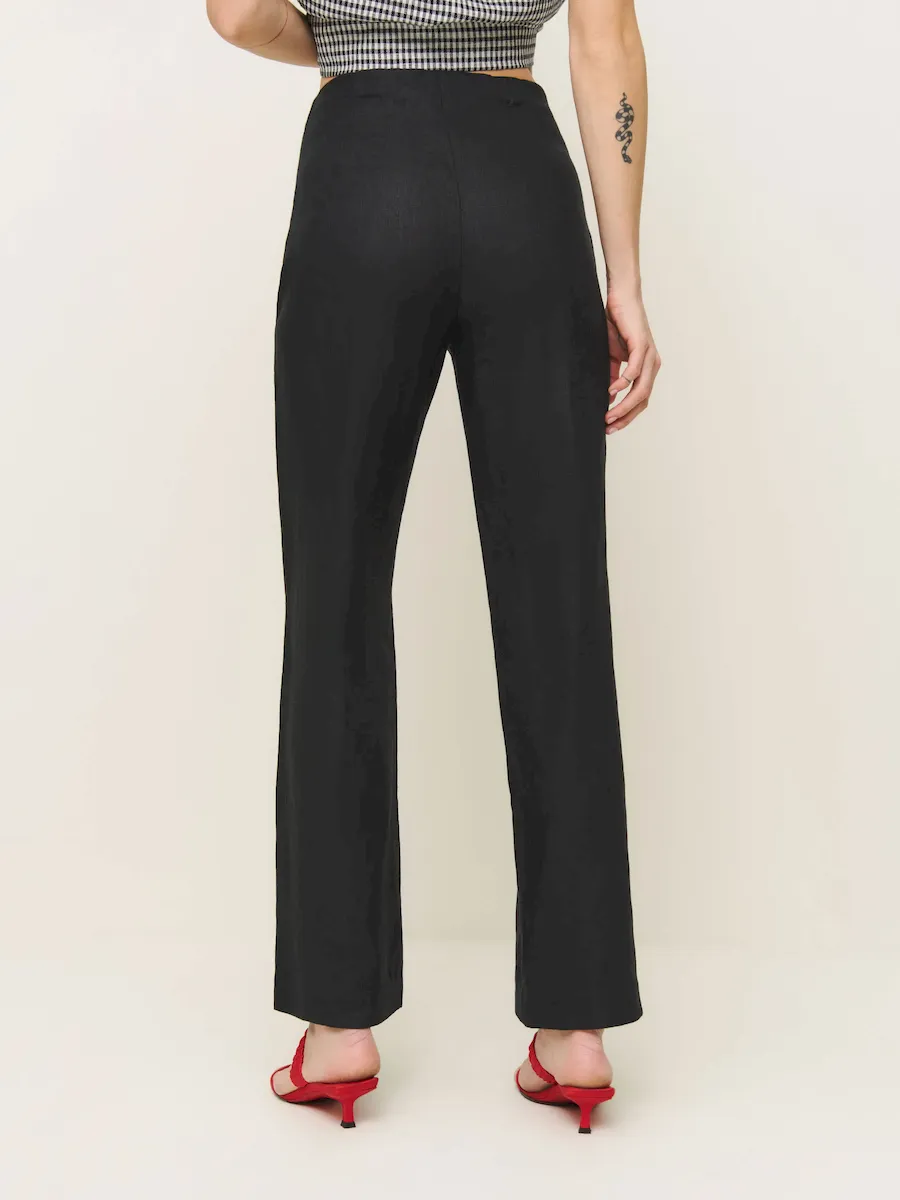 Petites Hallie Linen Pant - Image 3