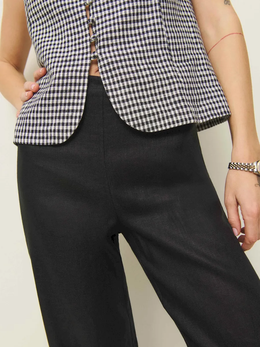 Petites Hallie Linen Pant - Image 4