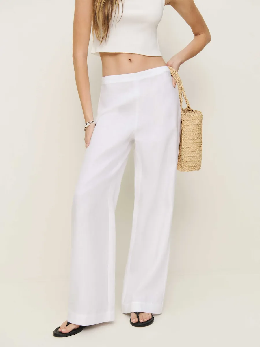Petites Hallie Linen Pant - Image 6