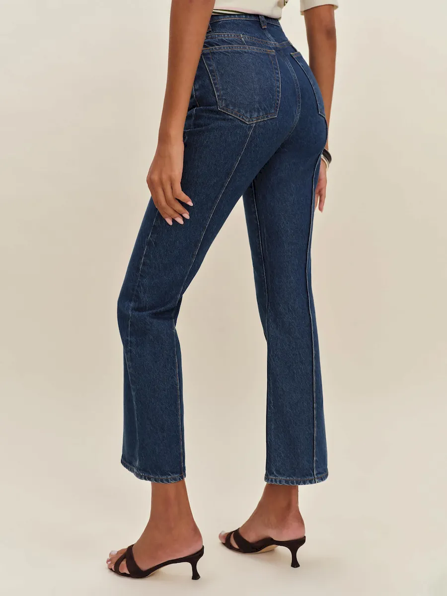 Mia High Rise Vintage Ankle Bootcut Jeans - Image 3
