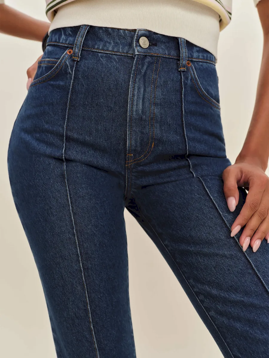 Mia High Rise Vintage Ankle Bootcut Jeans - Image 4