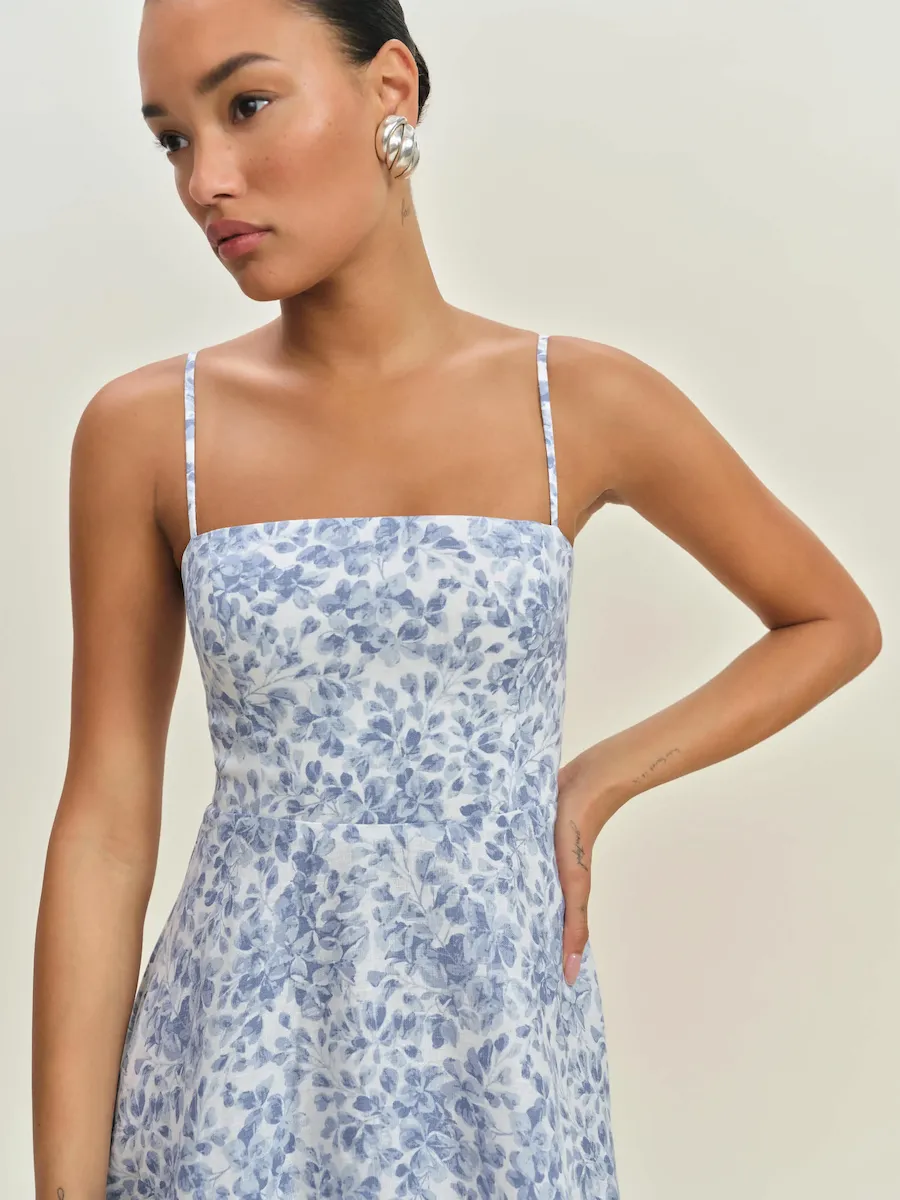 Petites Monette Linen Dress - Image 2