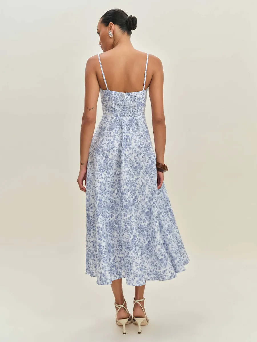 Petites Monette Linen Dress - Image 4