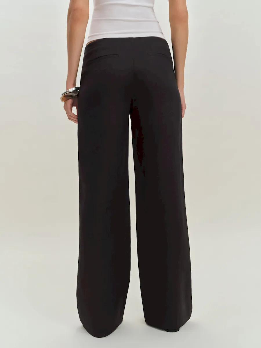 Petites Vida Linen Low Rise Pant - Image 3