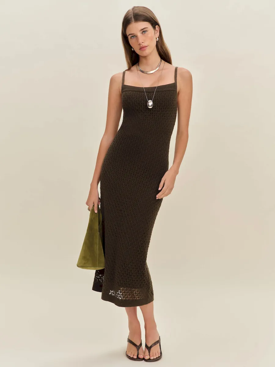 Demi Linen Cotton Sweater Dress - Image 4