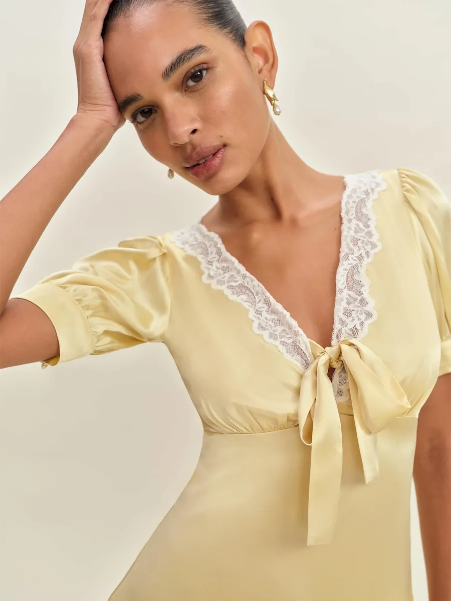 Avin Silk Dress - Image 4