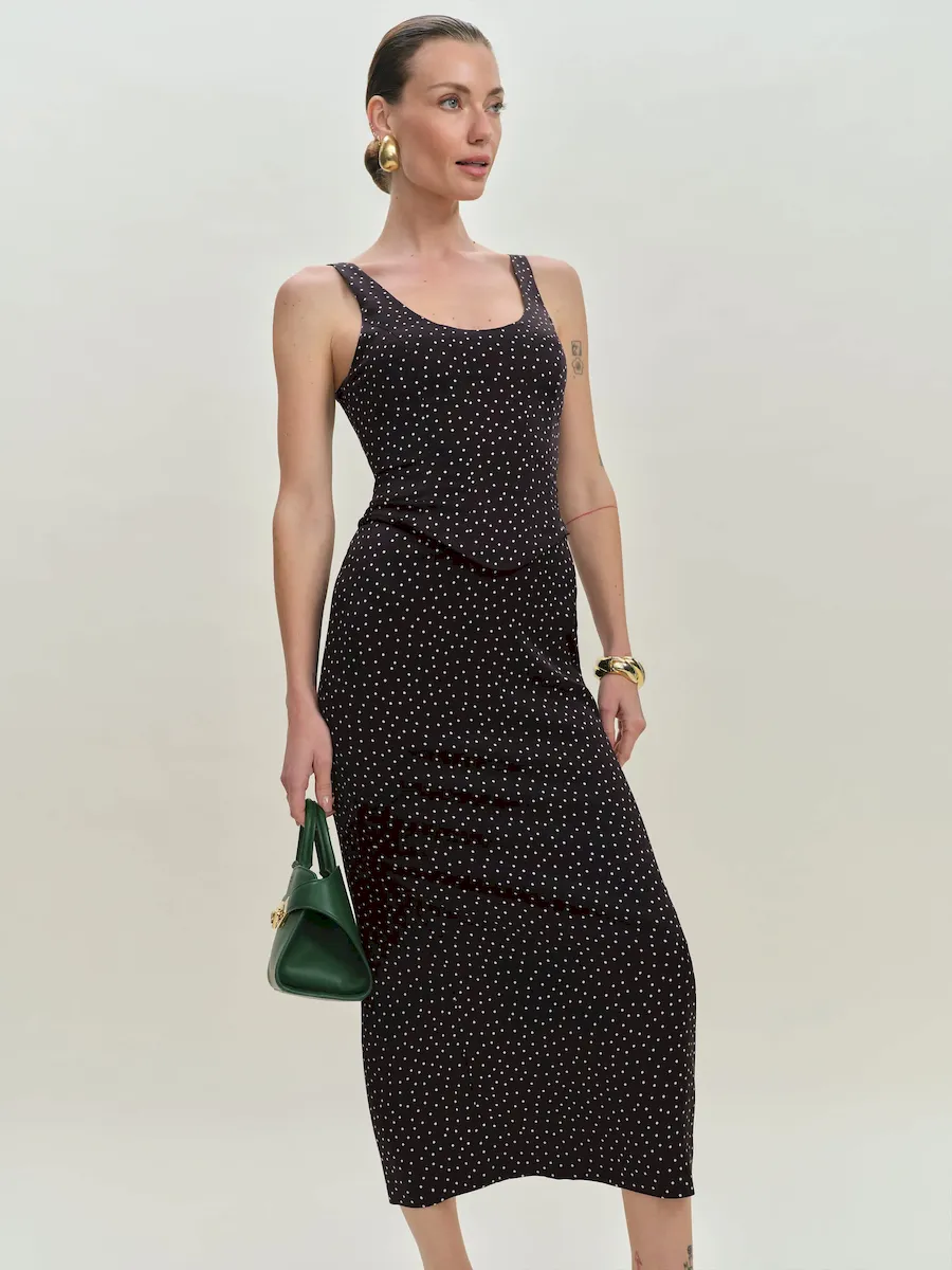 Elina Satin Dress - Image 2