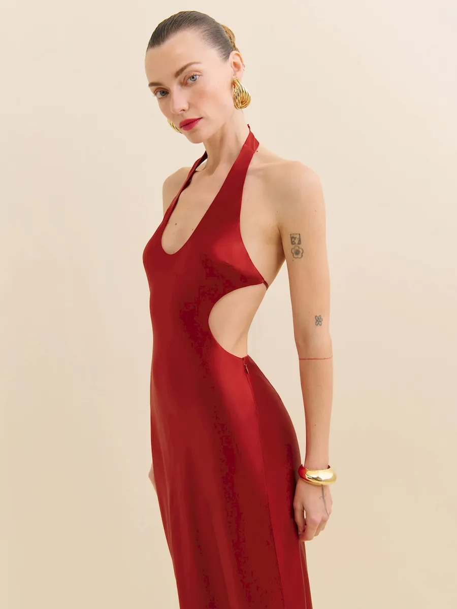 Cacio Silk Dress - Image 2