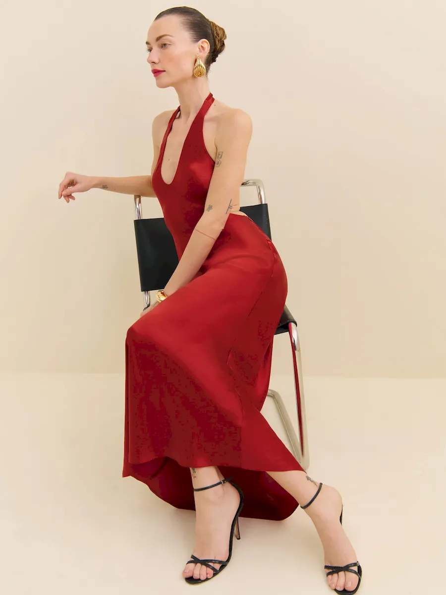 Cacio Silk Dress - Image 3