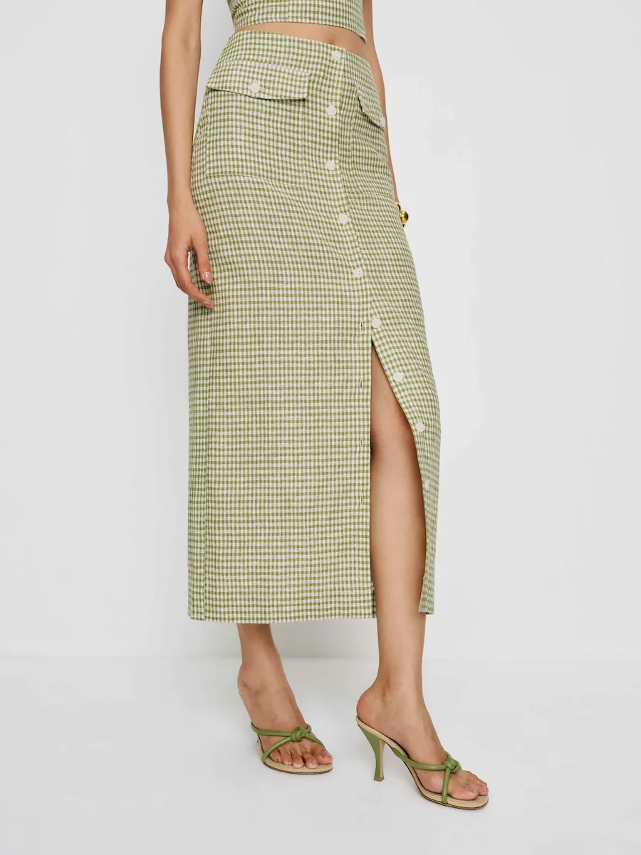 Britt Linen Skirt - Image 2