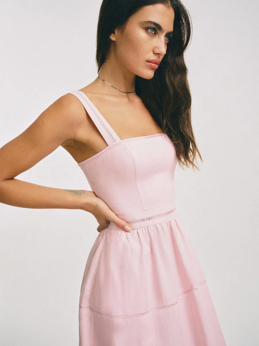 Petites Everett Linen Dress - Image 2