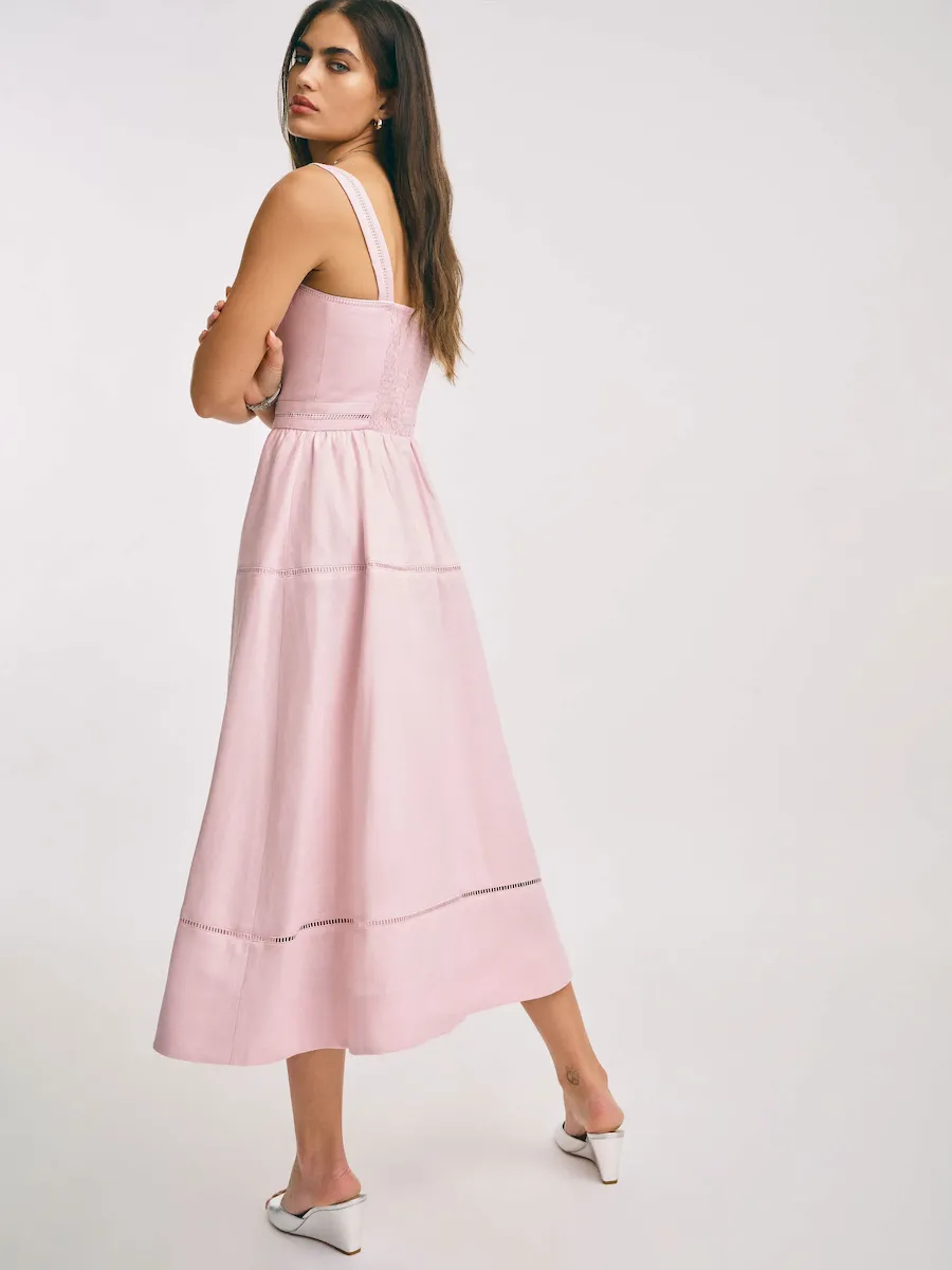 Petites Everett Linen Dress - Image 4