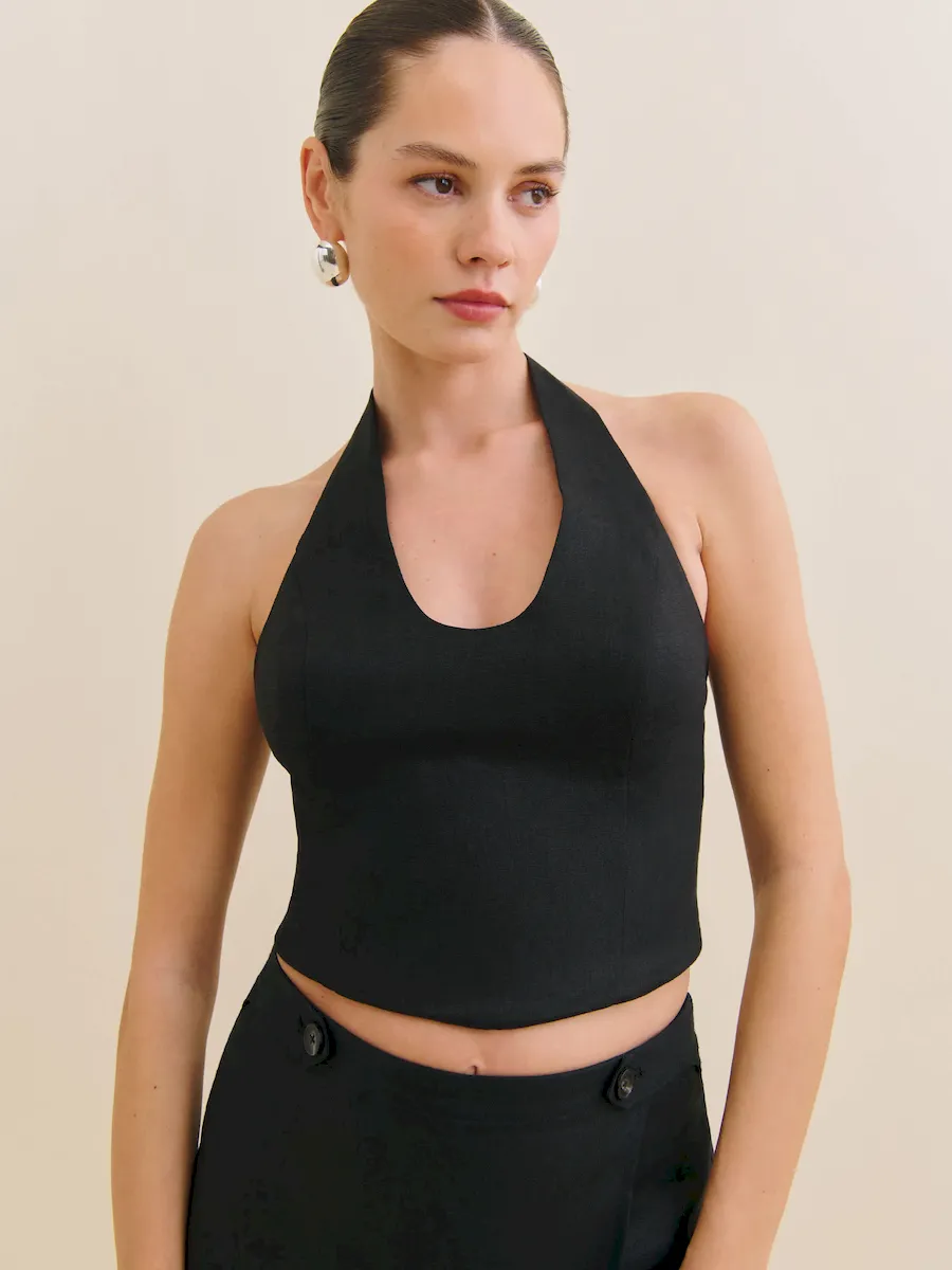 Sasha Linen Top - Image 2