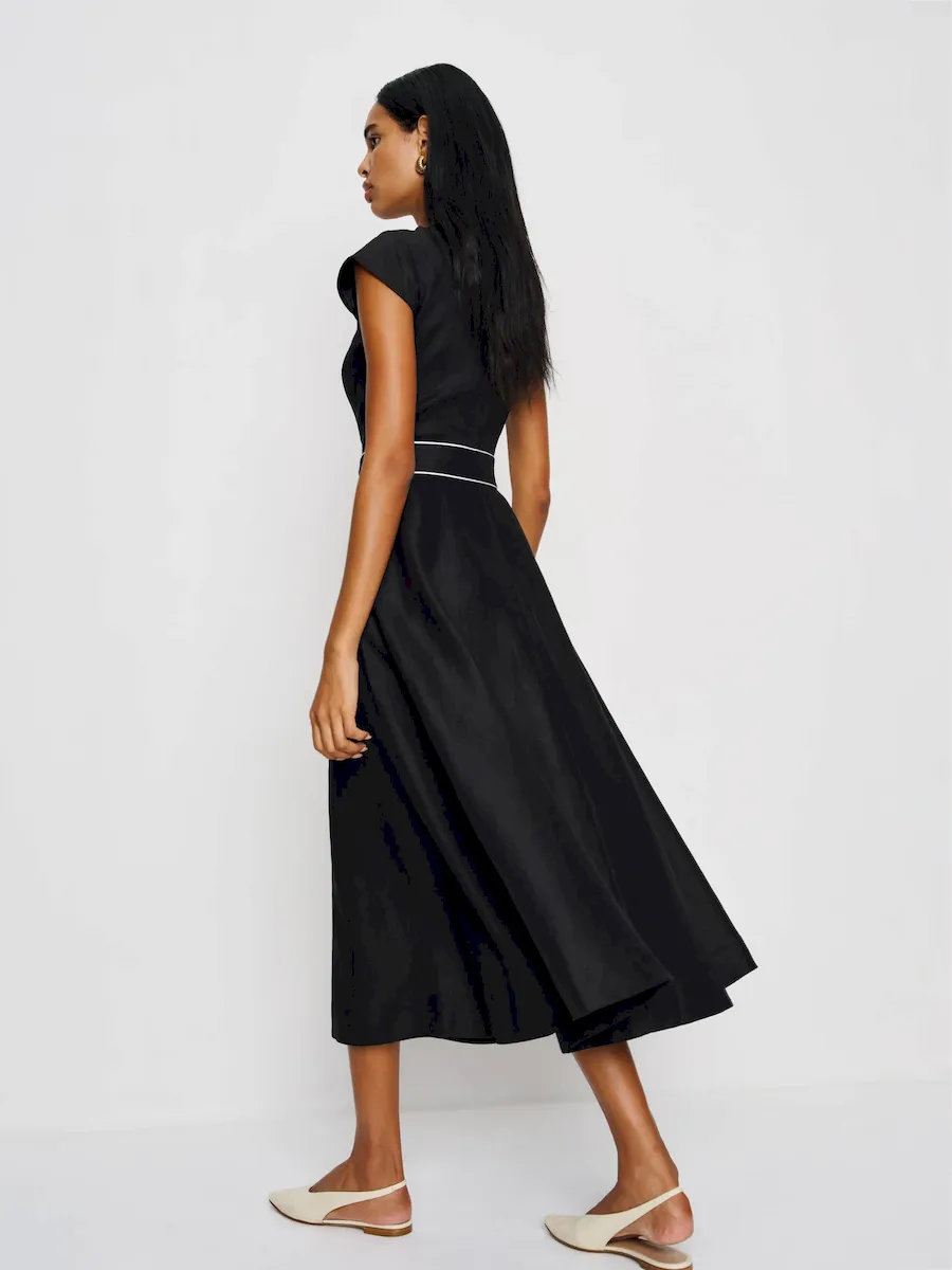 Felipe Belted Linen Dress - Image 4