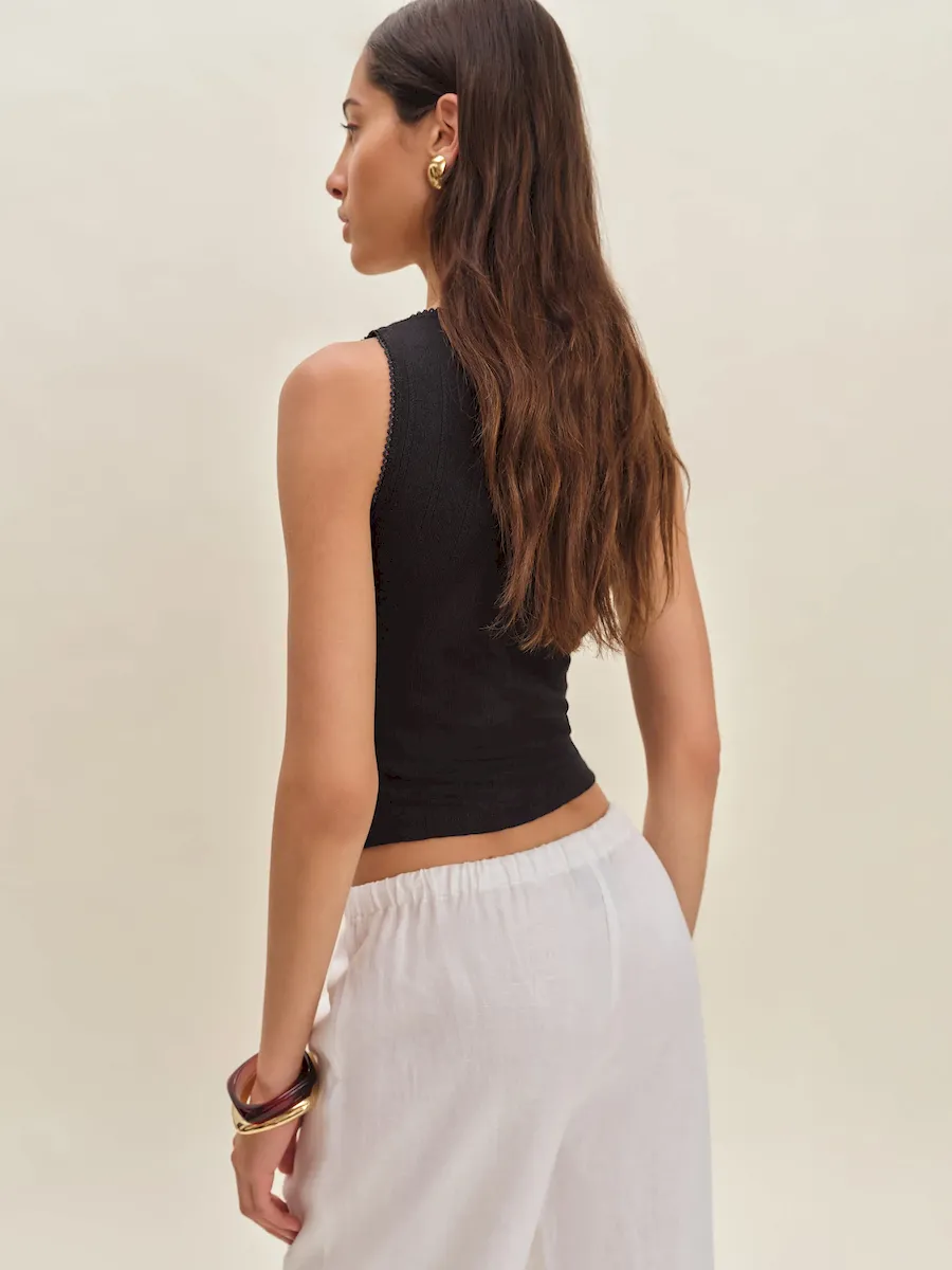 Rue Pointelle Knit Top - Image 3