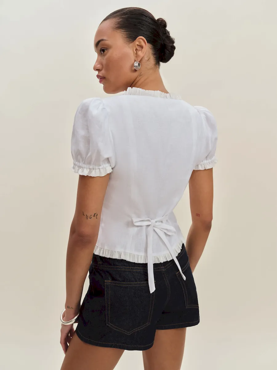 Rosemary Linen Top - Image 4