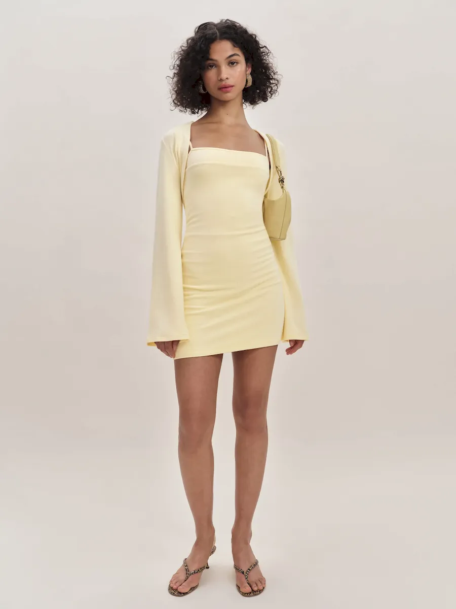 Chloe Knit Shrug Dress Set - Image 5