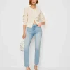 Luca Stretch Low Rise Slim Straight Cropped Jeans