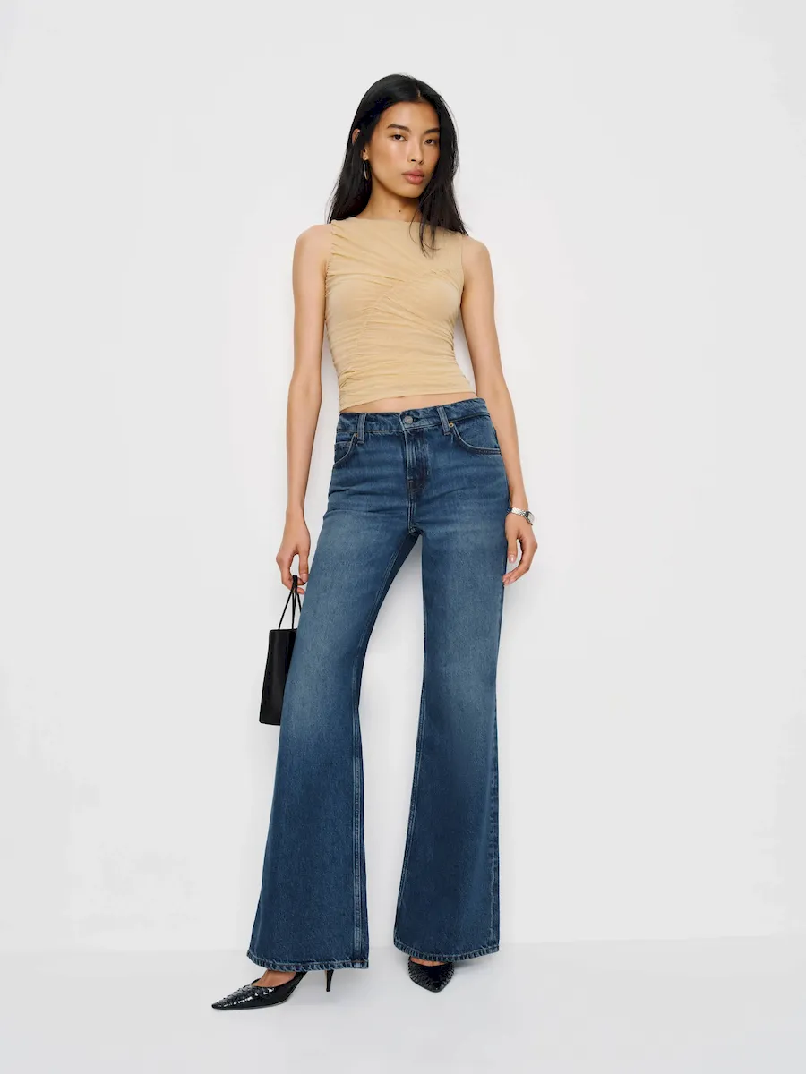 Kara Low Rise Loose Flare Jeans