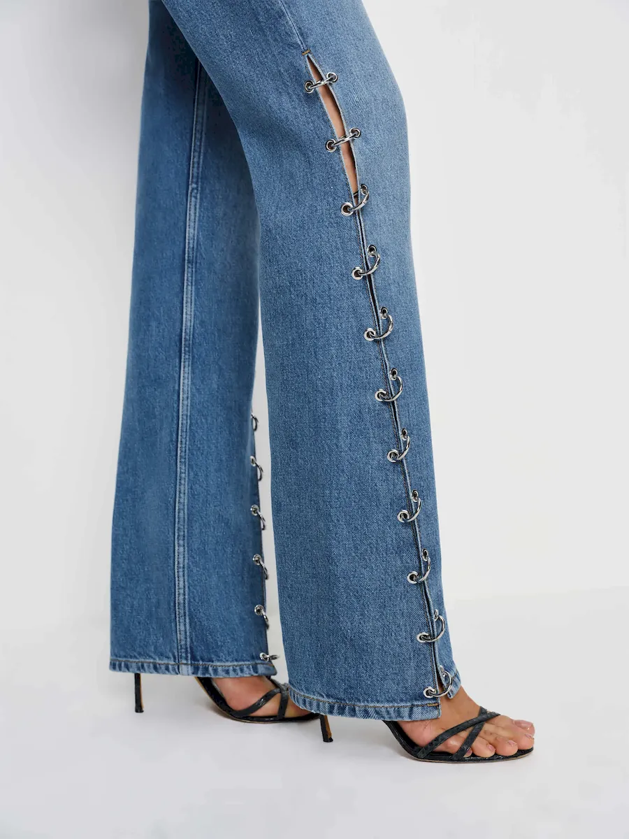 Inez Low Rise Bootcut Jeans - Image 2