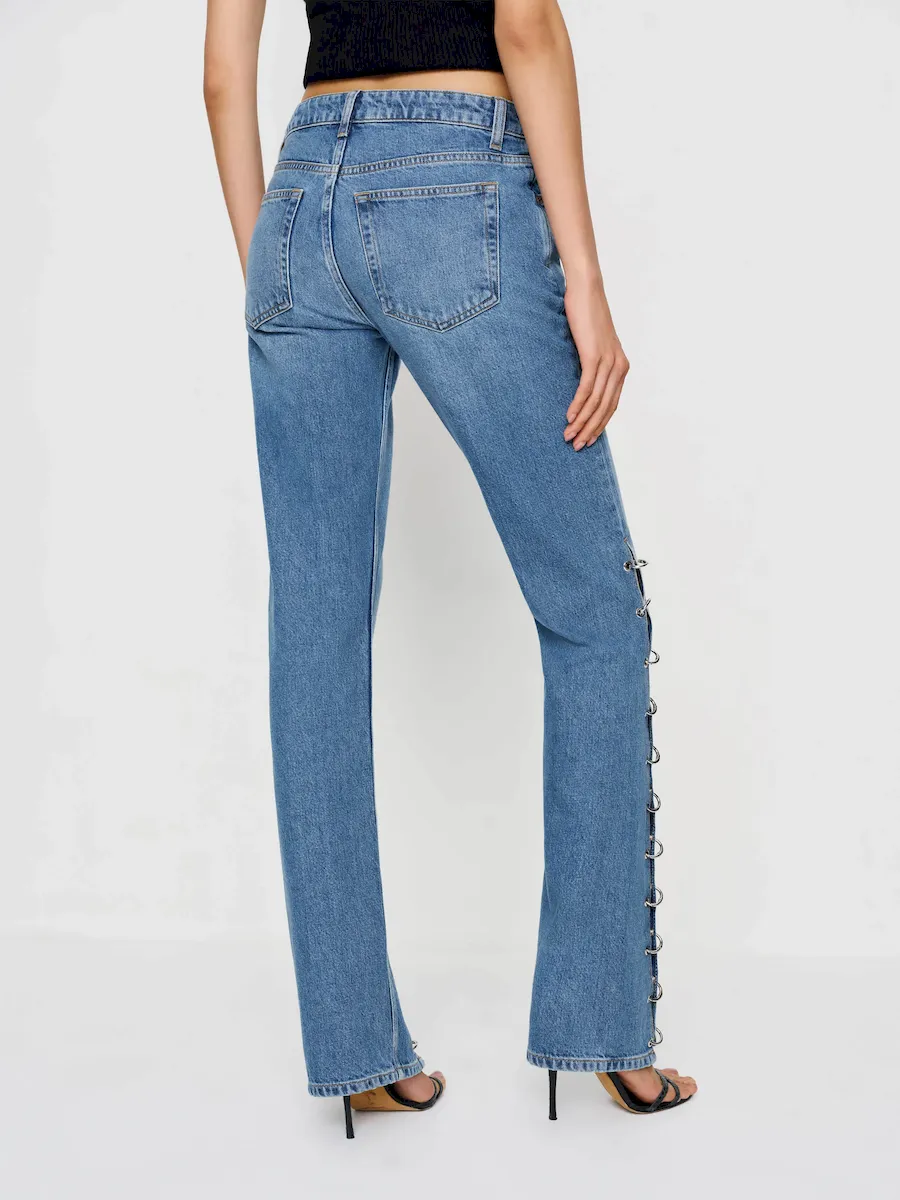 Inez Low Rise Bootcut Jeans - Image 3