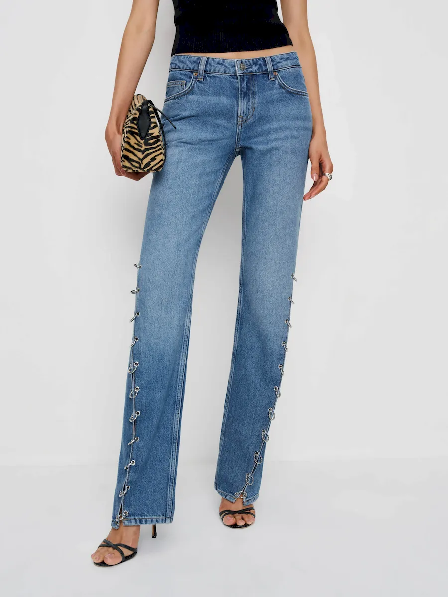 Inez Low Rise Bootcut Jeans - Image 4