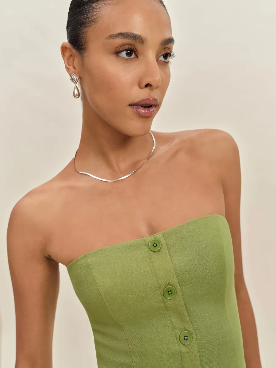 Derin Linen Dress - Image 2