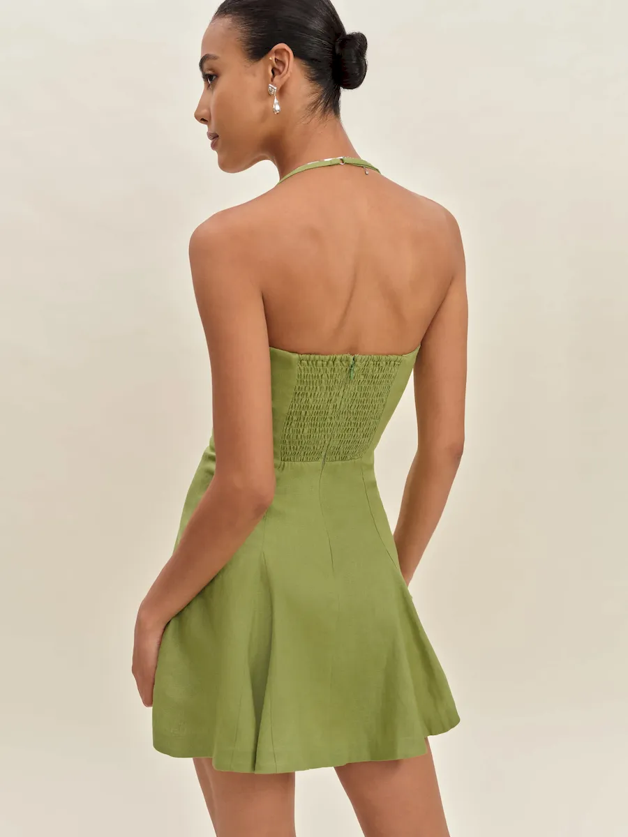 Derin Linen Dress - Image 3