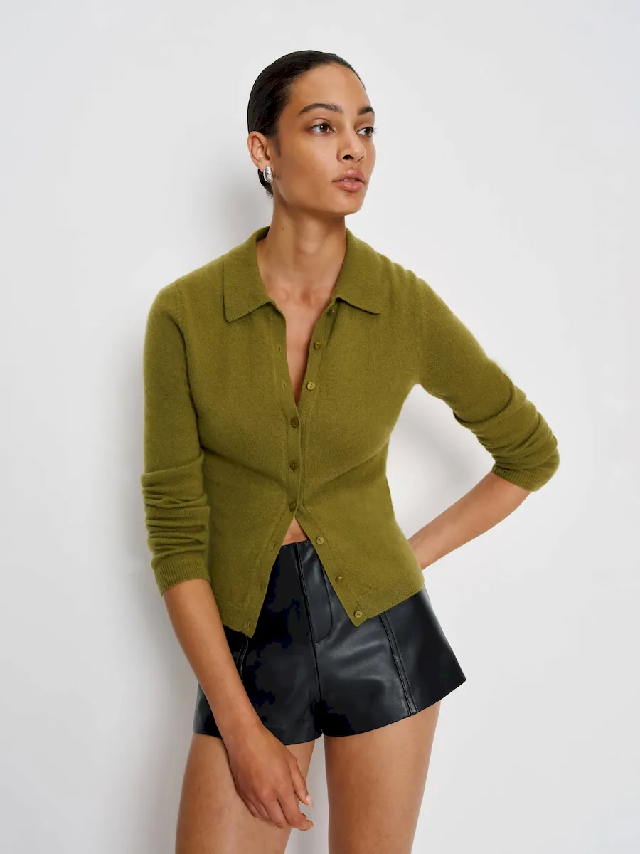 Florentina Cashmere Collared Cardigan - Image 2