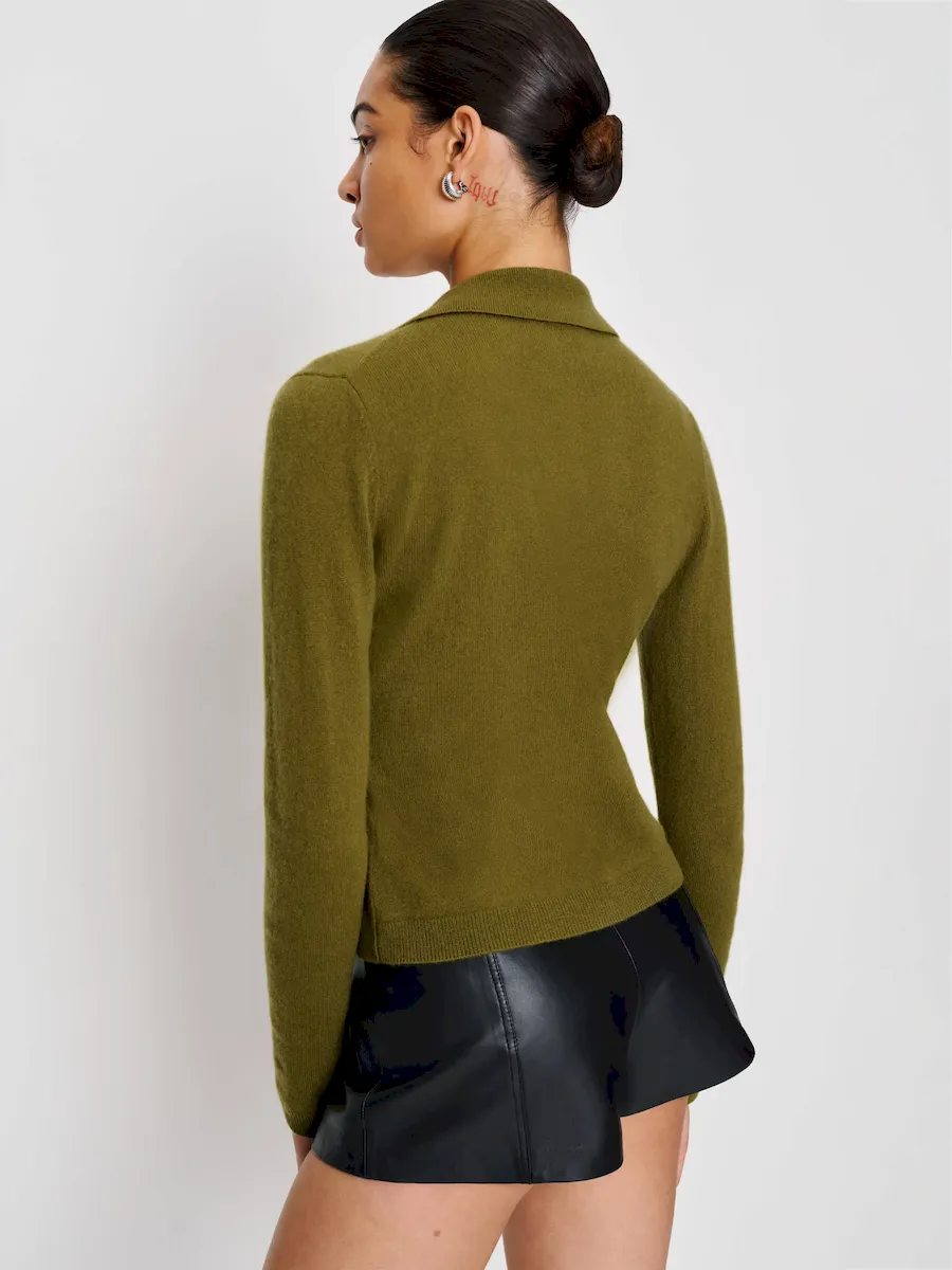 Florentina Cashmere Collared Cardigan - Image 3