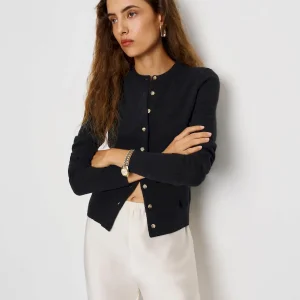 Farren Cashmere Crew Cardigan