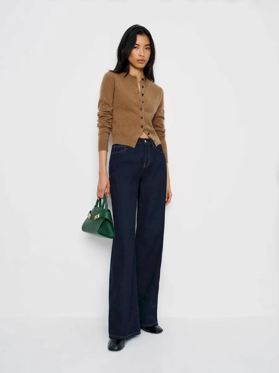 Farren Cashmere Crew Cardigan