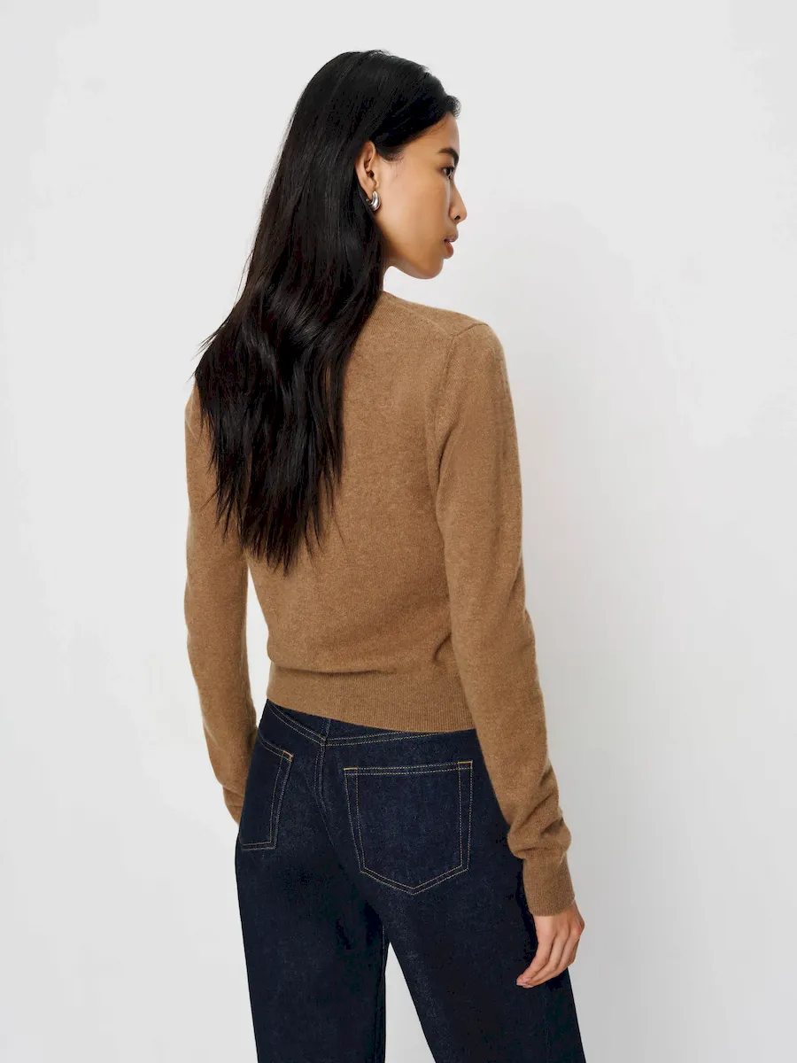 Farren Cashmere Crew Cardigan - Image 3